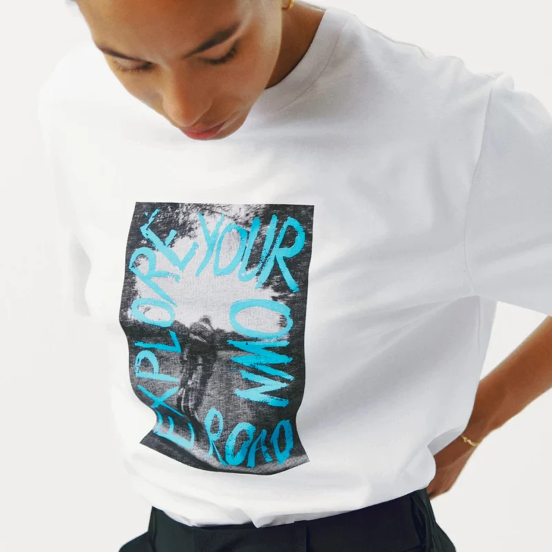T-Shirt Pas Normal Studios Off-Race Graphic - Bianco