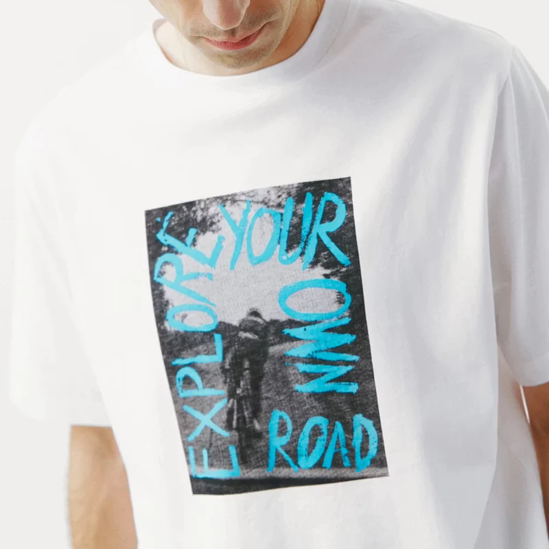 T-Shirt Pas Normal Studios Off-Race Graphic - Bianco