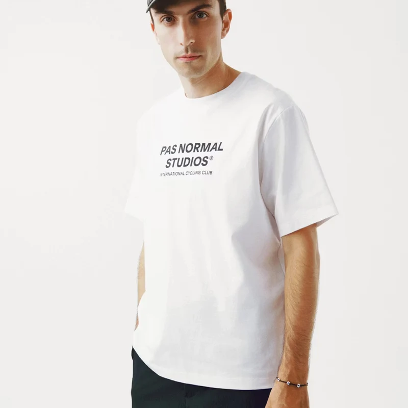 T-Shirt Pas Normal Studios Off-Race Logo - Bianco