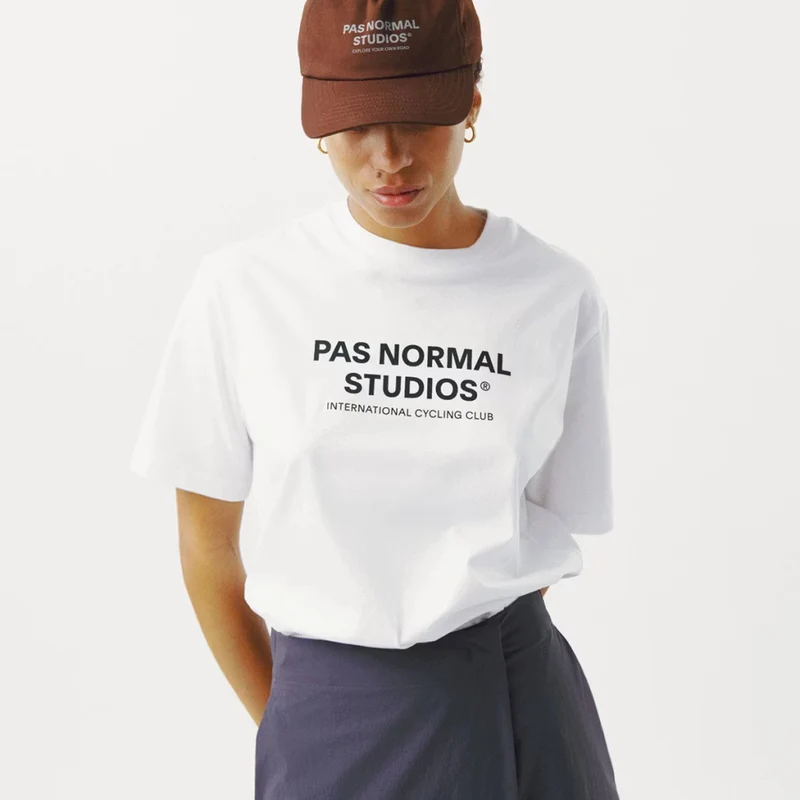 T-Shirt Pas Normal Studios Off-Race Logo - Bianco