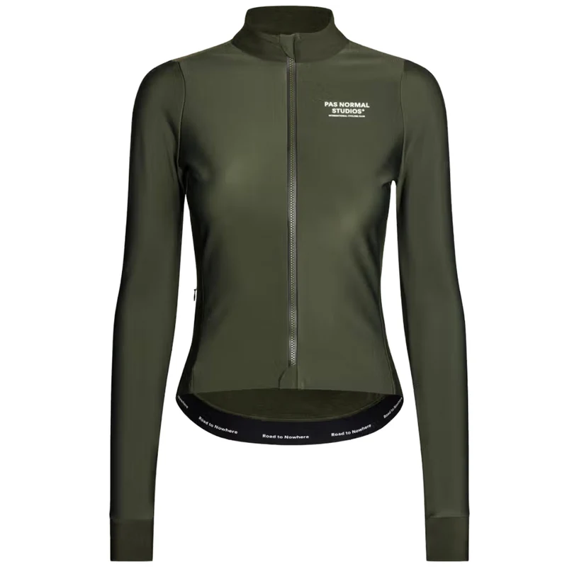 Maglia donna maniche lunghe Pas Normal Studios Mechanism Thermal - Verde scuro