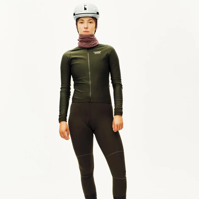 Maglia donna maniche lunghe Pas Normal Studios Mechanism Thermal - Verde scuro