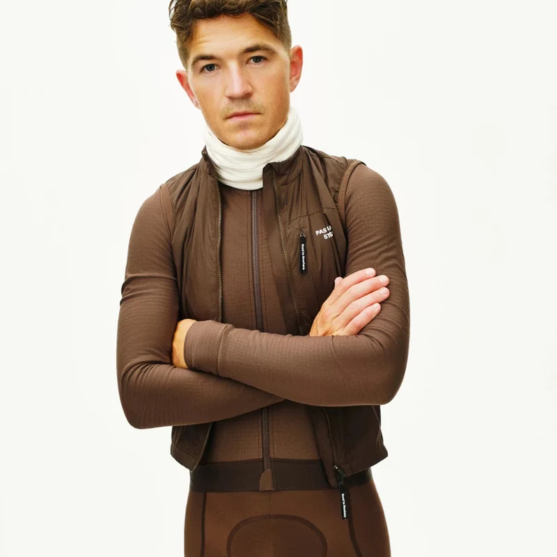 Maglia maniche lunghe Pas Normal Studios Essential - Marrone chiaro