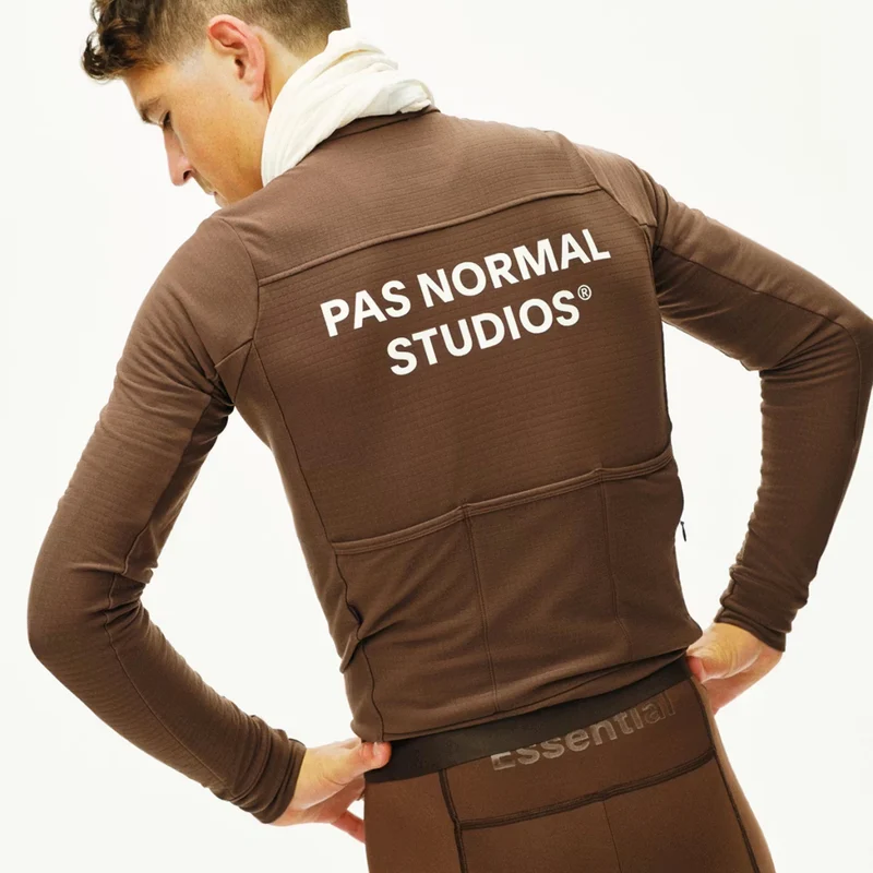 Maglia maniche lunghe Pas Normal Studios Essential - Marrone chiaro