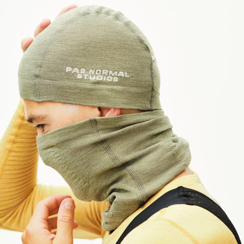 Scaldacollo Pas Normal Studios Logo Merino Knit - Verde