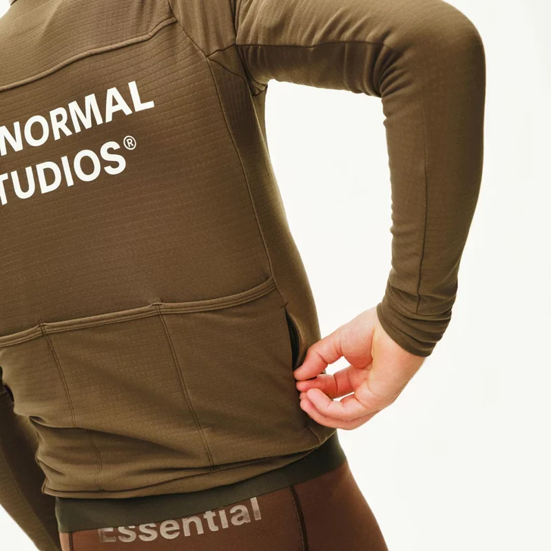 Maglia maniche lunghe Pas Normal Studios Essential - Marrone