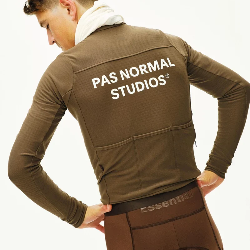 Maglia maniche lunghe Pas Normal Studios Essential - Marrone