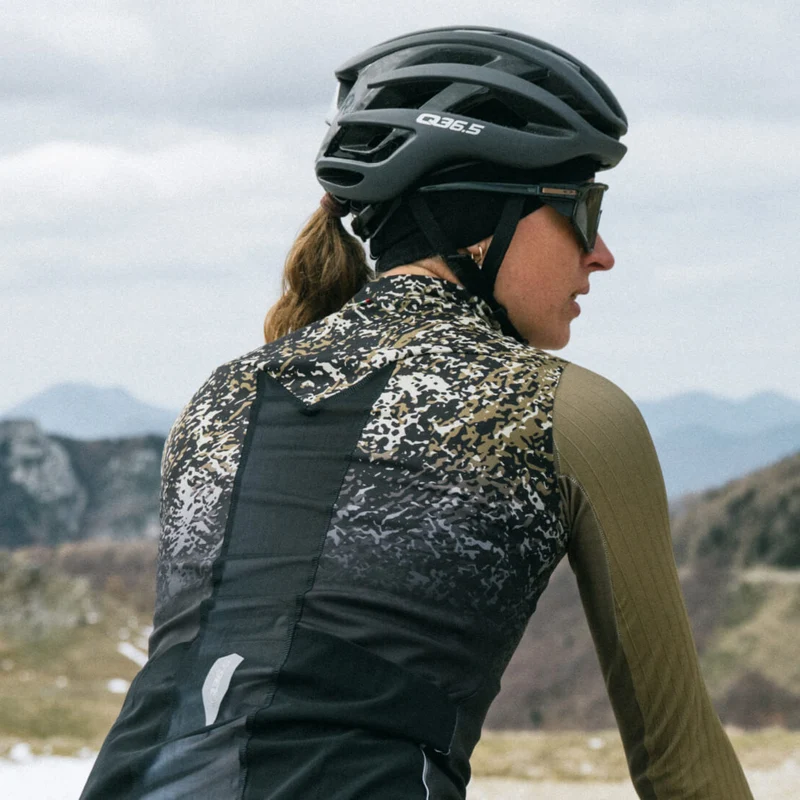 Gilet Q36.5 Gregarius Hybrid Alpi Camo - Nero