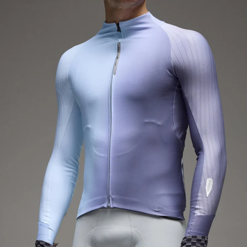 Maglia maniche lunghe Q36.5 Gregarius Hybrid Big Fade - Blu