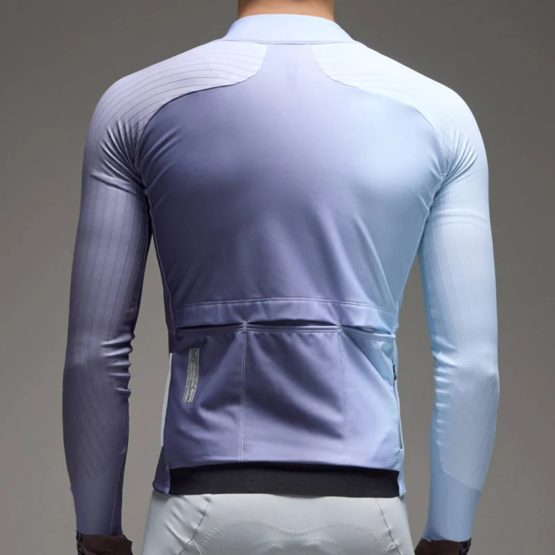 Maglia maniche lunghe Q36.5 Gregarius Hybrid Big Fade - Blu