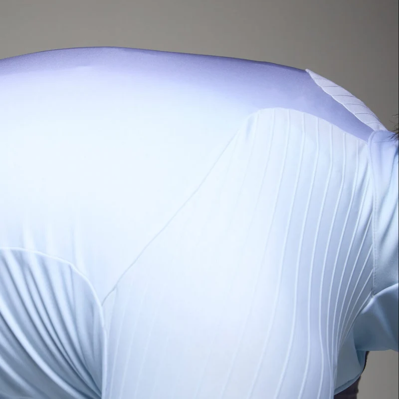 Maglia maniche lunghe Q36.5 Gregarius Hybrid Big Fade - Blu