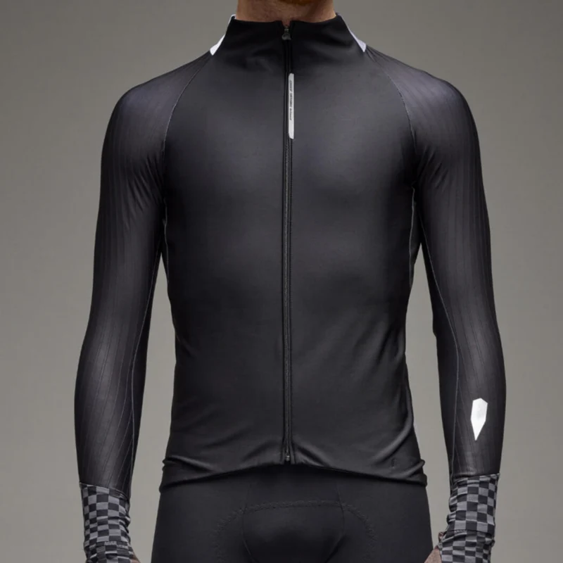 Maglia maniche lunghe Q36.5 Gregarius Hybrid Collar Fade - Nero