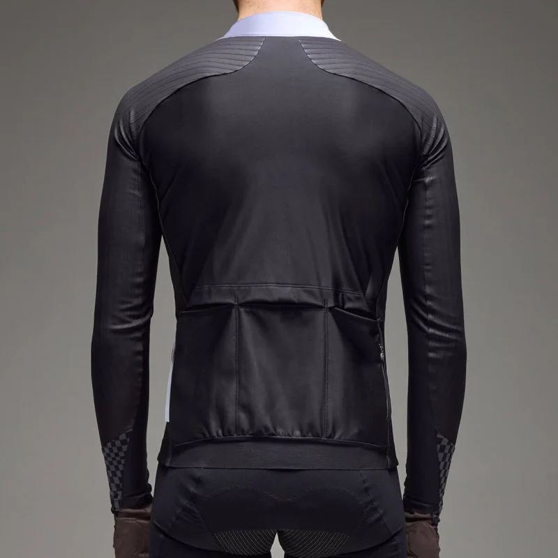 Maglia maniche lunghe Q36.5 Gregarius Hybrid Collar Fade - Nero