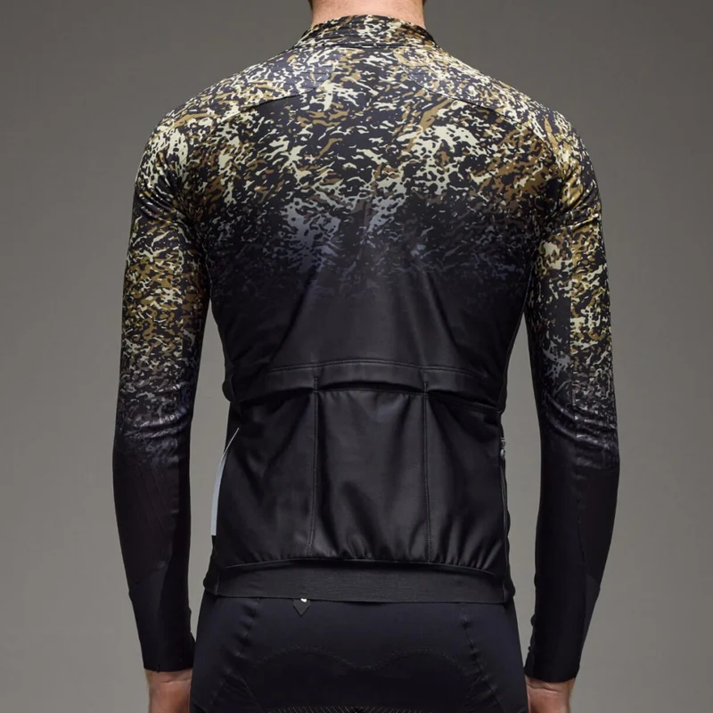 Maglia maniche lunghe Q36.5 Gregarius Hybrid Alpi Camo - Nero