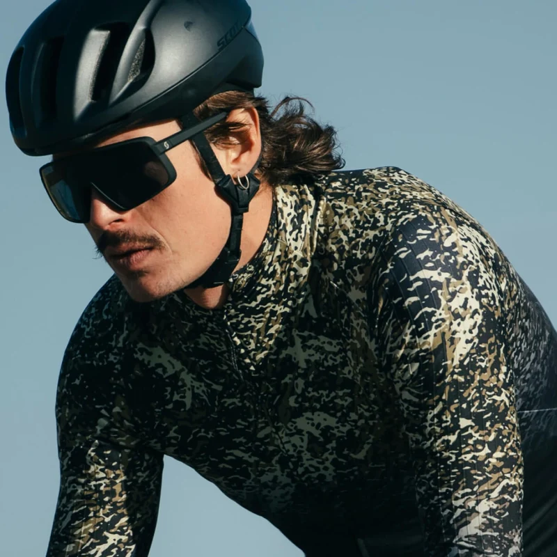 Maglia maniche lunghe Q36.5 Gregarius Hybrid Alpi Camo - Nero