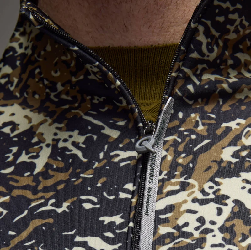 Maglia maniche lunghe Q36.5 Gregarius Hybrid Alpi Camo - Nero