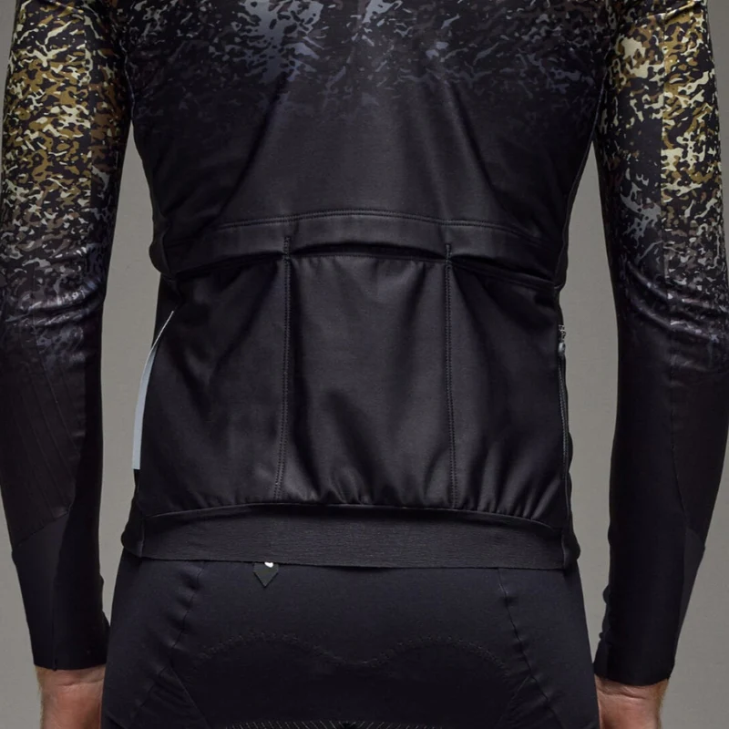 Maglia maniche lunghe Q36.5 Gregarius Hybrid Alpi Camo - Nero