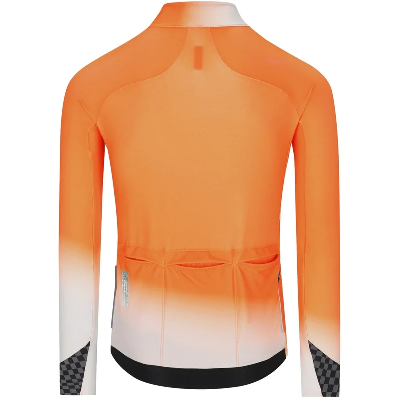 Maglia maniche lunghe Q36.5 Gregarius Hybrid Collar Fade - Orange