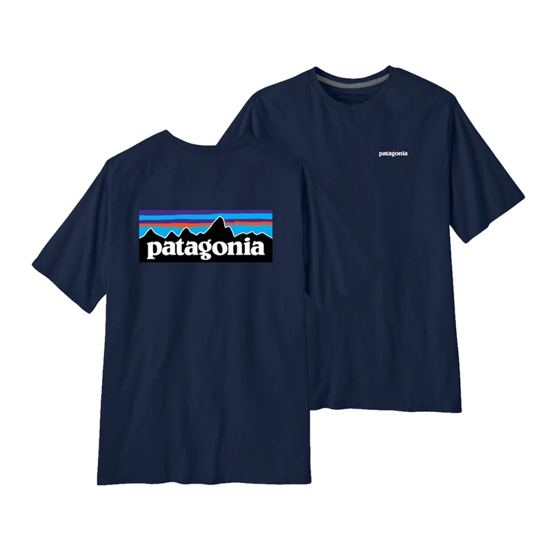 T-Shirt Patagonia P-6 Logo Responsibili-Tee - Blu scuro