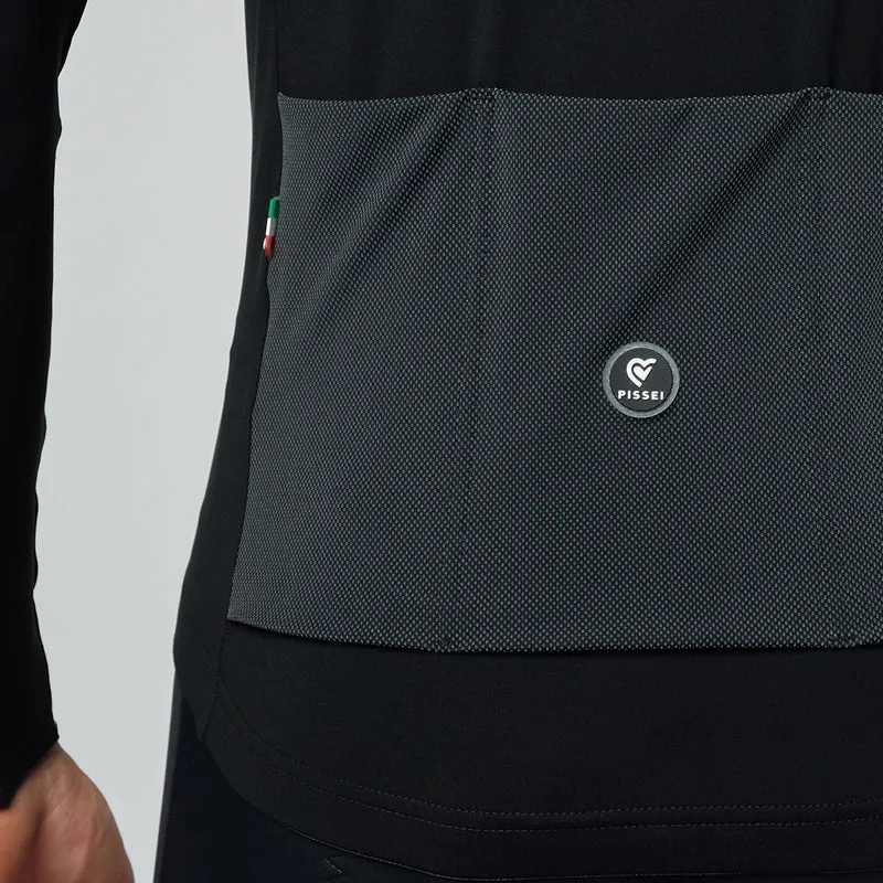Maglia maniche lunghe Pissei Primapelle Wind - Nero