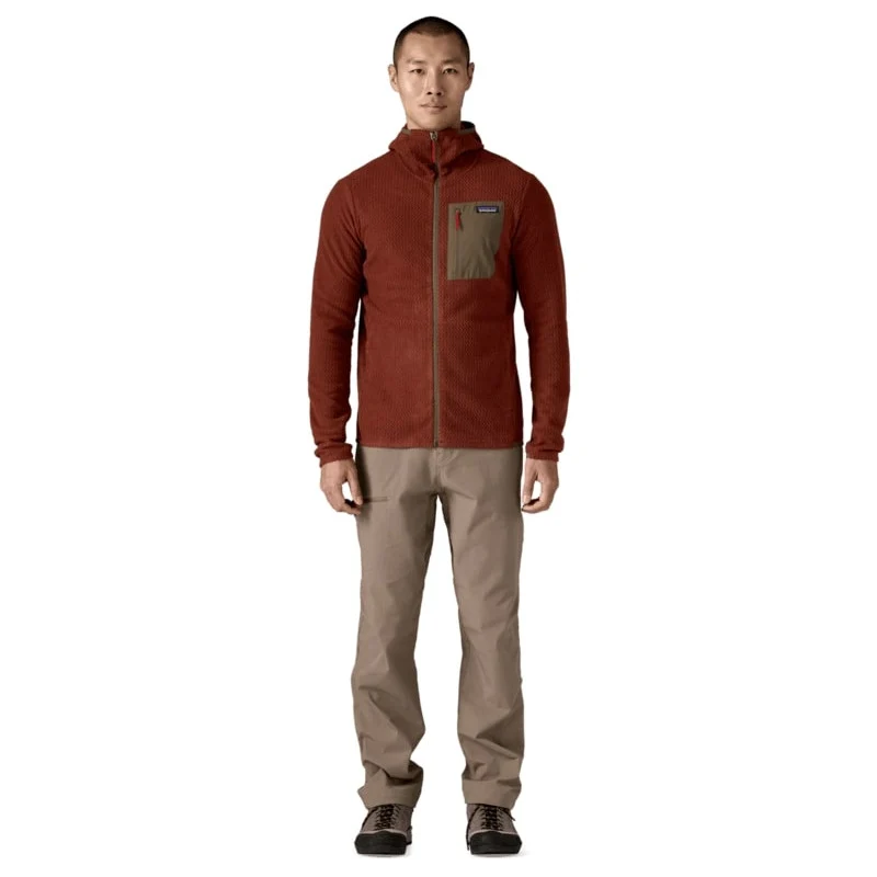 Felpa Patagonia R1 Air Full-Zip - Rosso