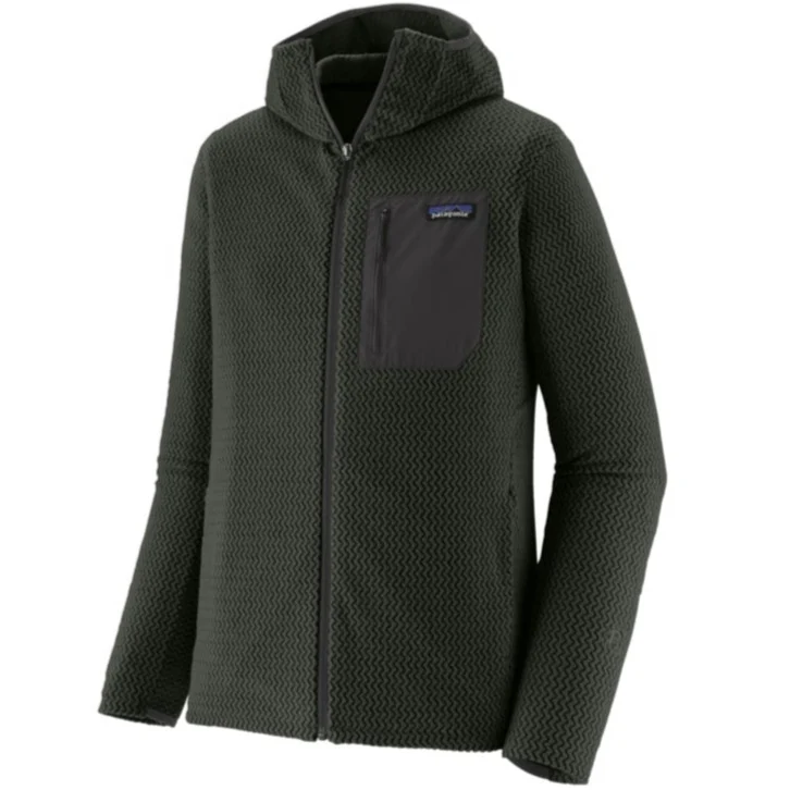 Felpa Patagonia R1 Air Full-Zip - Verde scuro
