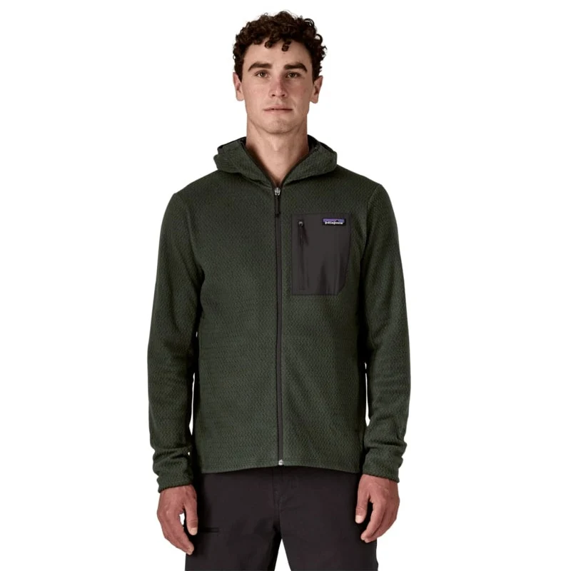 Felpa Patagonia R1 Air Full-Zip - Verde scuro