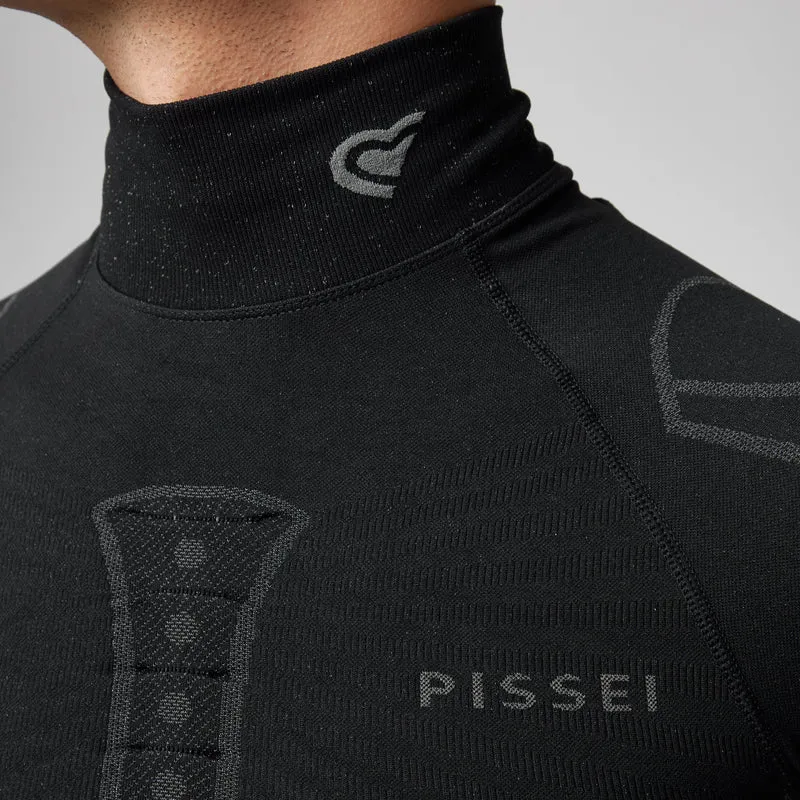 Maglia intima maniche lunghe Pissei Alaska Seamless - Nero