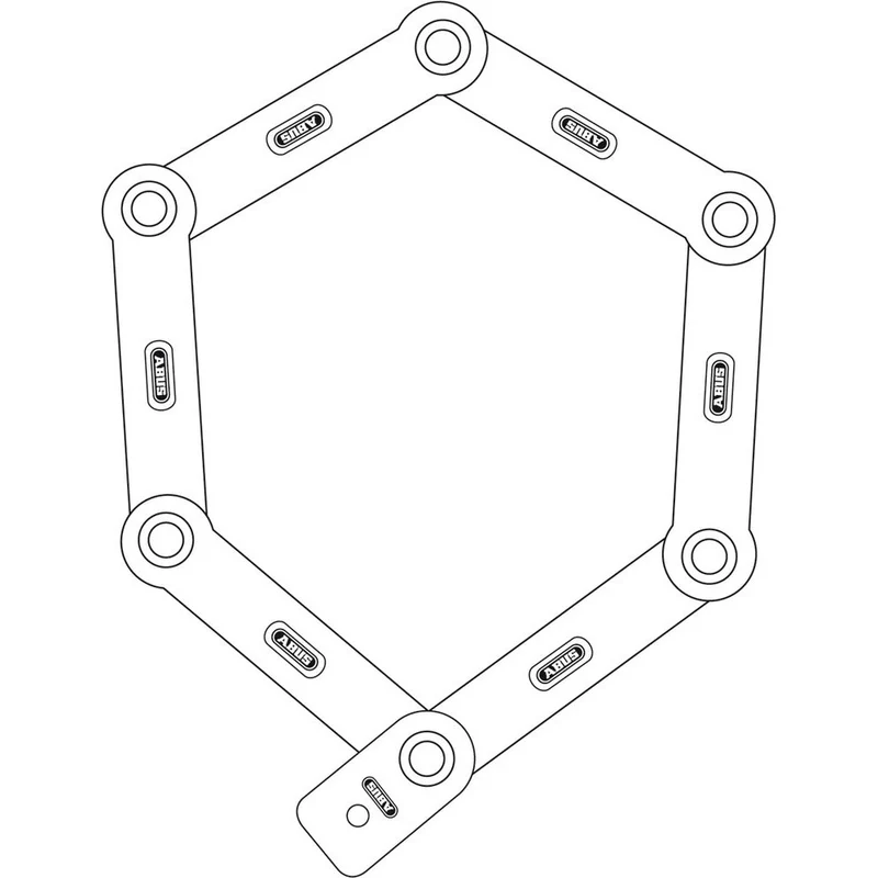 Antifurto pieghevole Abus uGrip Bordo Big 5700K/100 - Nero
