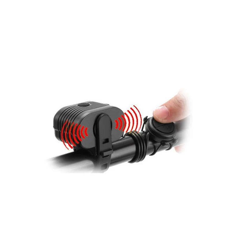 Campanello Pnk Elettronico + Luce 150lm - Nero