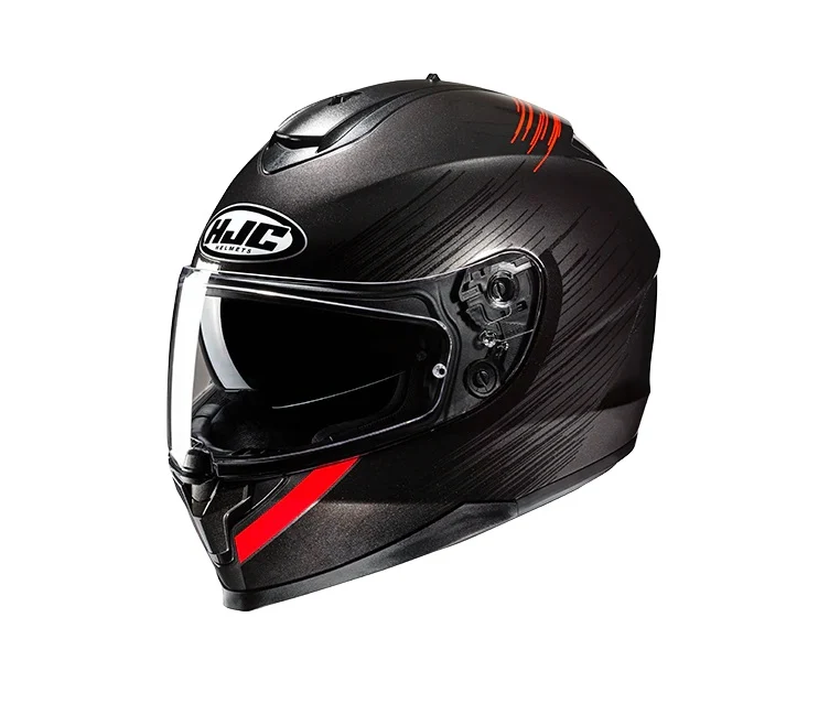 CASCO INTEGRALE HJC C70N SWAY MC1 NERO GRIGIO LUCIDO