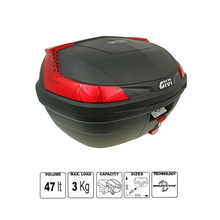 BAULETTO GIVI B47NML MONOLOCK NERO