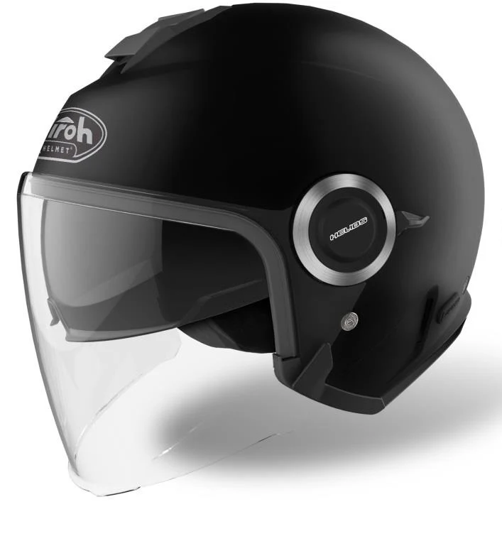 CASCO AIROH JET HELIOS HE611 NERO OPACO ECE 2206