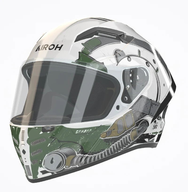 CASCO INTEGRALE AIROH CONNOR ALLIGATOR OM.22.06 LUCIDO