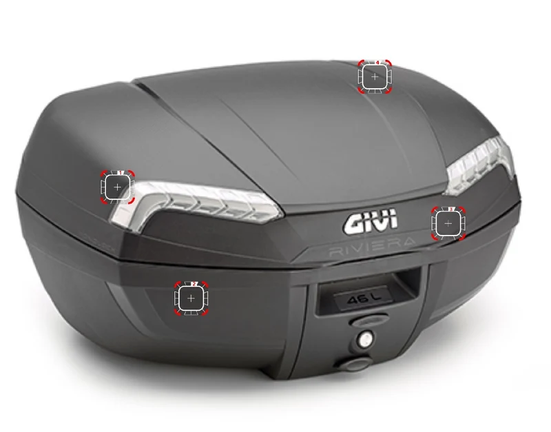 BAULETTO GIVI 46L NERO RIVIERA CATADIOTRO FUME
