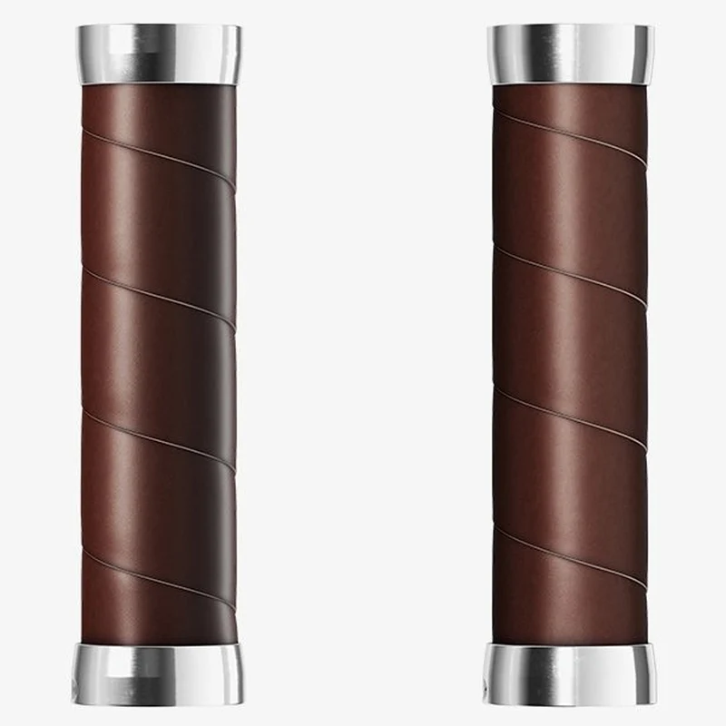 Manopole Brooks Slender Leather 130mm - Marrone