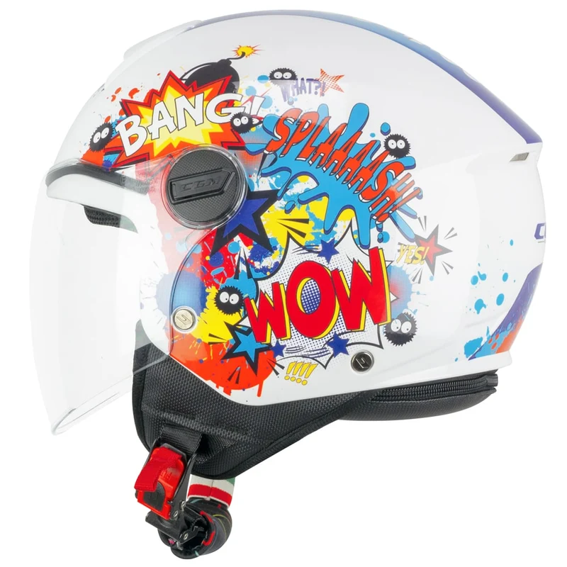CASCO BAMBINO CGM YOUNG 261G MINI COMICS BLU BIANCO