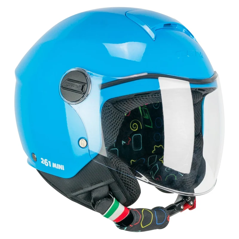 CASCO BAMBINO CGM YOUNG 261A MINI MONO AZZURRO