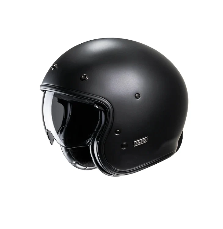 CASCO JET FIBRA HJC V31 SEMI NERO OPACO