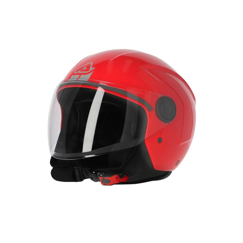 CASCO JET ACERBIS BREZZA OMOL.22.06 ROSSO LUCIDO