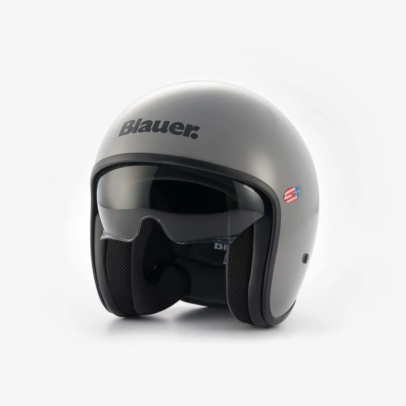 CASCO BLAUER JET PILOT 1.1 MONOCHOME GRIGIO LUCIDO