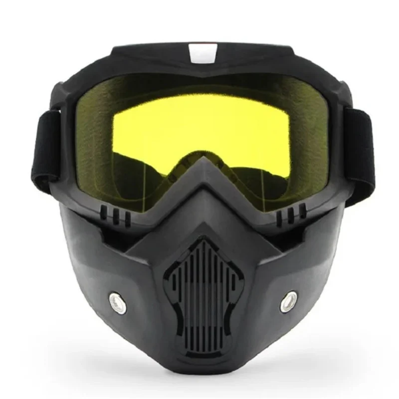 MASCHERA CASCO JET LENTE GIALLO CHIARO