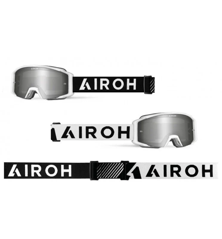 OCCHIALI CROSS AIROH BLAST XR1 BIANCHI OPACO