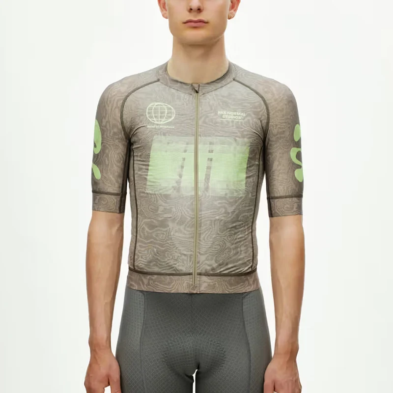 Maglia Pas Normal Studios Mechanism Logo AOP RTN - Verde