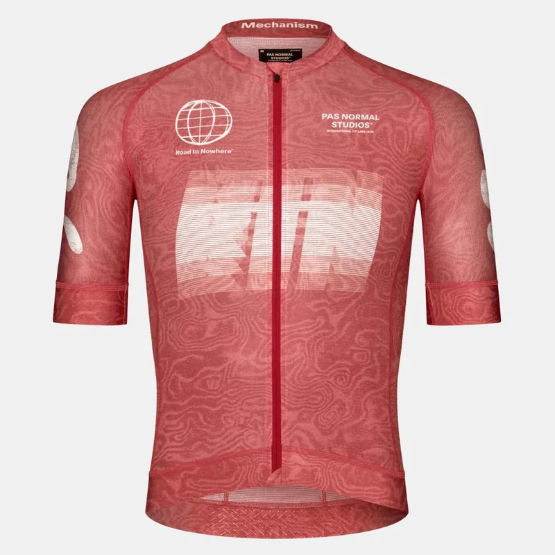 Maglia Pas Normal Studios Mechanism Logo AOP RTN - Rosso