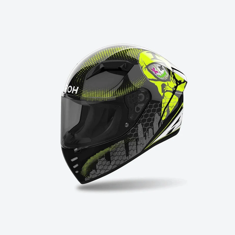 CASCO INTEGRALE AIROH CONNOR GAMER OM.22.06 NERO GRAFICA GAMER LUCIDO