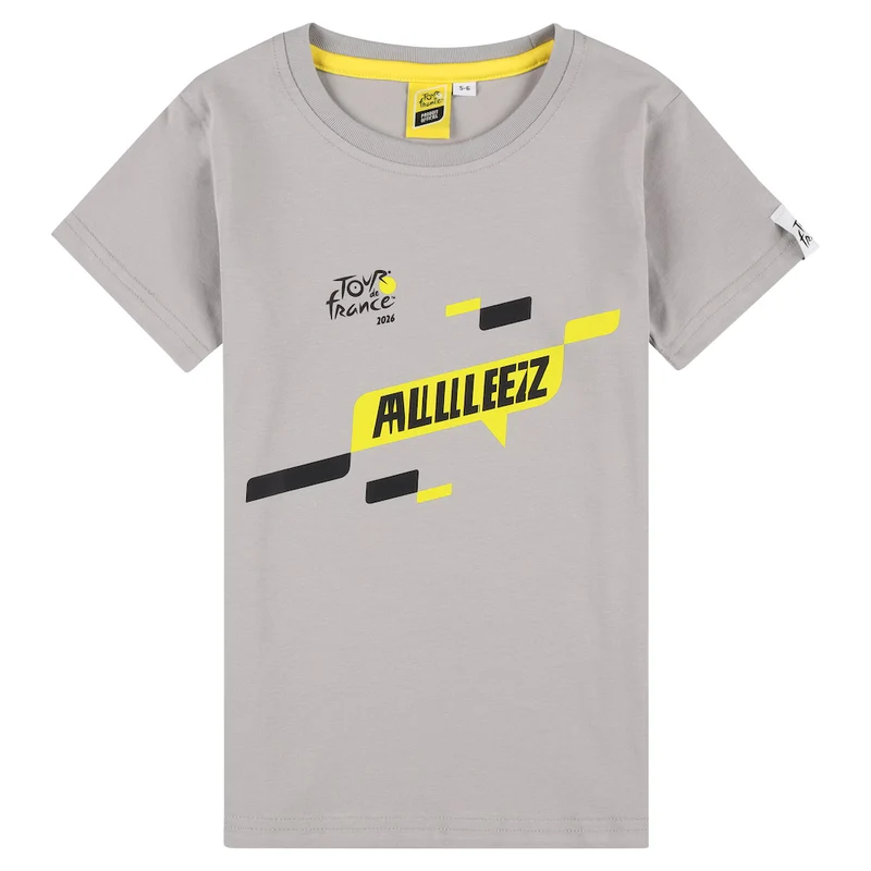 T-Shirt bambino Tour de France Parcours 2026 - Grigio