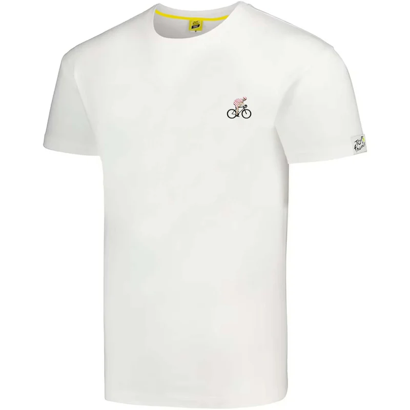 T-Shirt Tour de France Broderie - Bianco