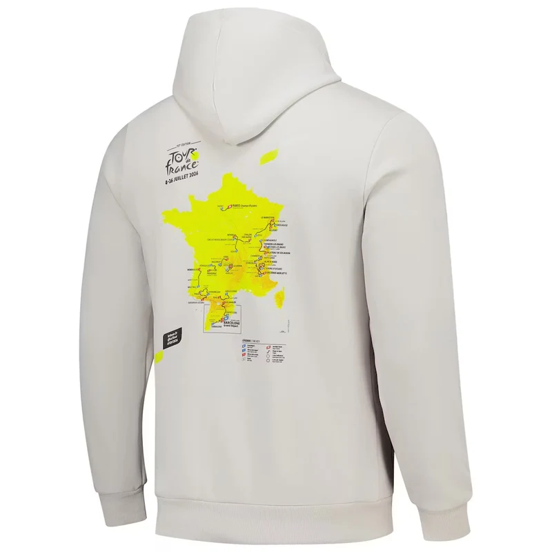 Felpa Tour de France Parcours 2026 - Grigio