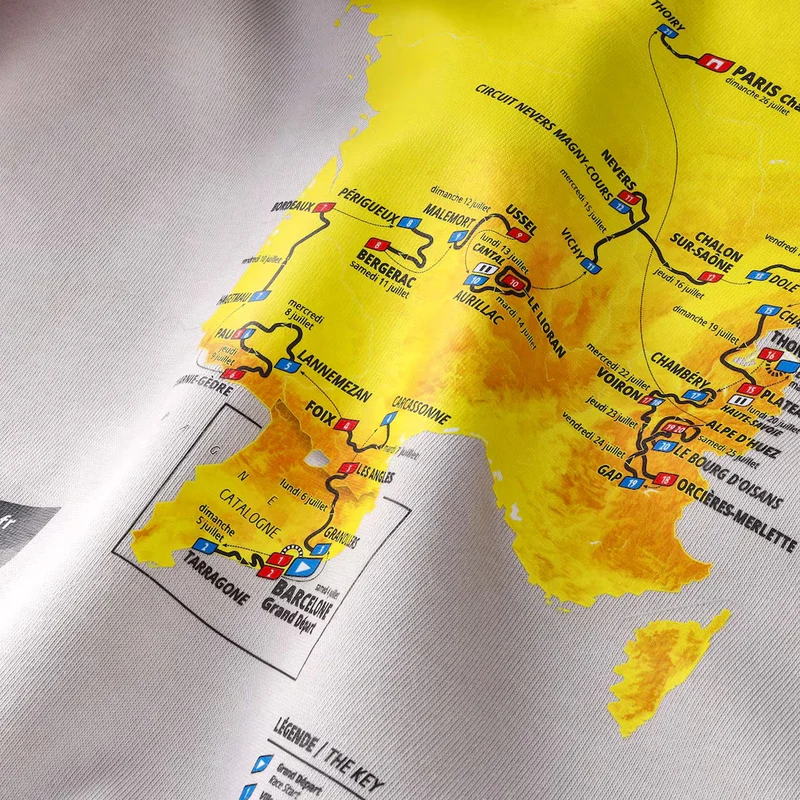 Felpa Tour de France Parcours 2026 - Grigio